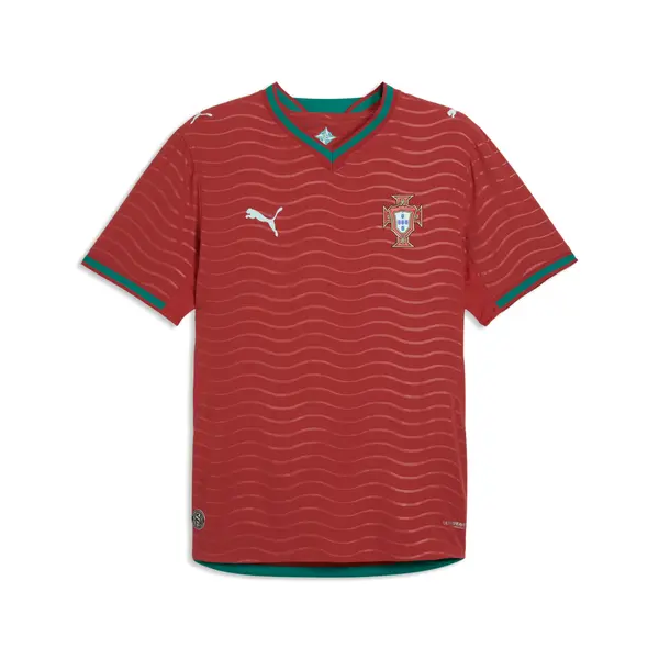 PUMA PUMA Portugal 2026 Authentic Home Jersey Men, Football, Club Red/Green Lagoon, S