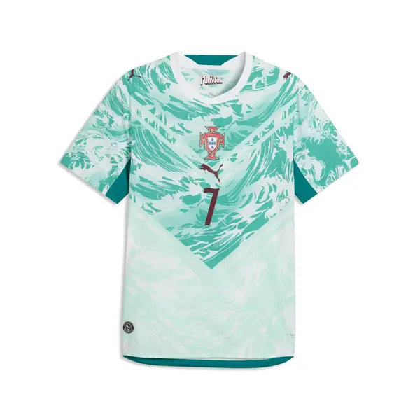 PUMA PUMA Portugal 2026 Away Authentic Player Jersey Men, Football, White/Green Lagoon, S
