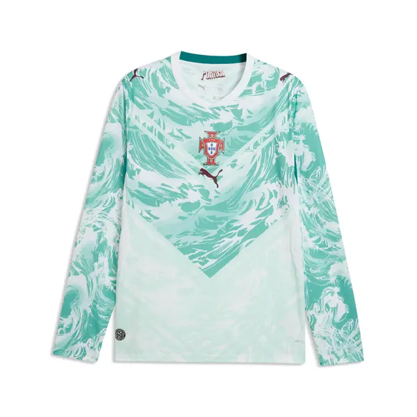 PUMA PUMA Portugal 2026 Long Sleeve Away Jersey Men, Football, White/Green Lagoon, S