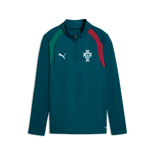 PUMA PUMA Portugal Training Quarter-Zip Top Youth, Football, Ocean Tropic/Silver Mist, 15-16Y