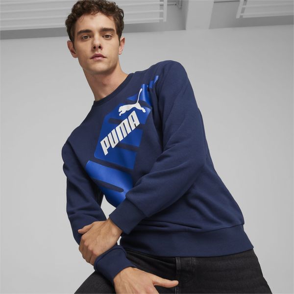 PUMA PUMA Power Men's Graphic Sweatshirt, Dark Blue