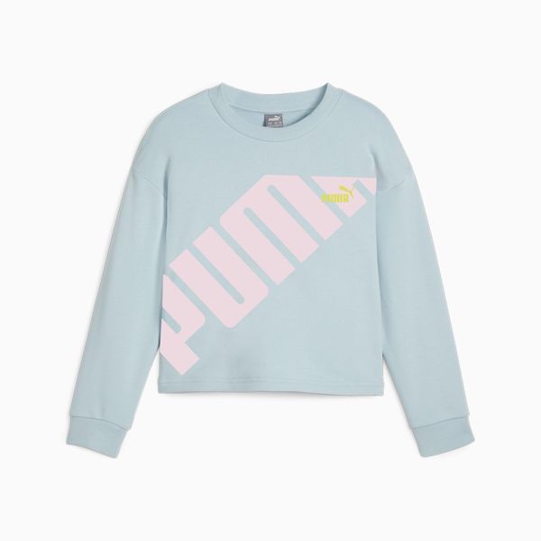 PUMA PUMA Power Youth Sweatshirt, Turquoise Surf