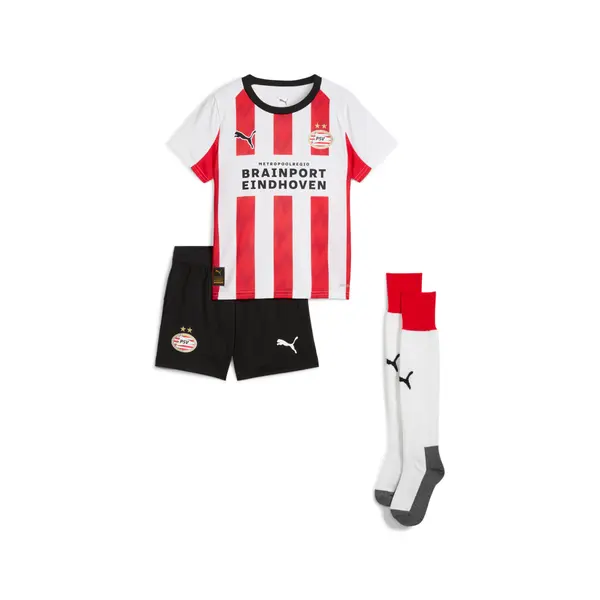 PUMA PUMA PSV Eindhoven 25/26 Home Minikit Kids, Clothing, Red/White, 4-5Y