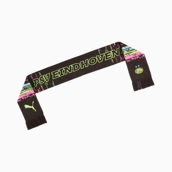 PUMA PUMA Psv Eindhoven Ftblessentials Scarf, Black/Yellow Alert