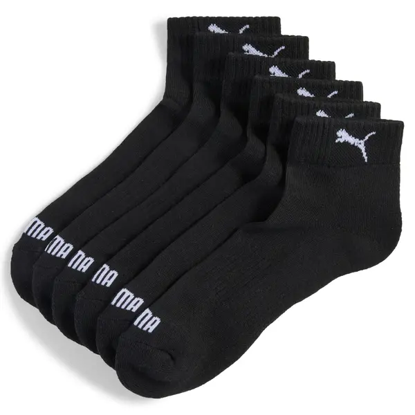PUMA PUMA Quarter Socks (3 Pack) Unisex, Clothing, Black, 35-38