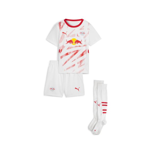 PUMA Puma RB Leipzig 24/25 Home Minikit Kids, White, Size 4-5Y, Clothing