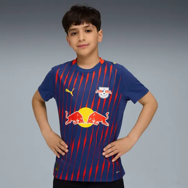PUMA PUMA RB Leipzig 25/26 Away Jersey Youth, Clothing, Elektro Blue/Red, 15-16Y