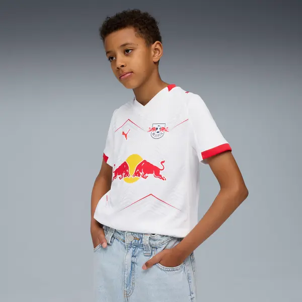 PUMA PUMA RB Leipzig 25/26 Home Jersey Youth, Clothing, White/Red, 15-16Y