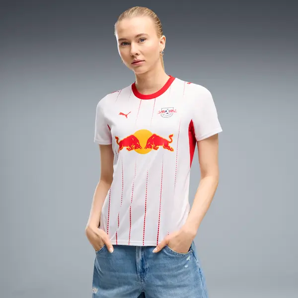 PUMA PUMA RB Leipzig 26/27 Home Jersey Women, Clothing, White/Red, S