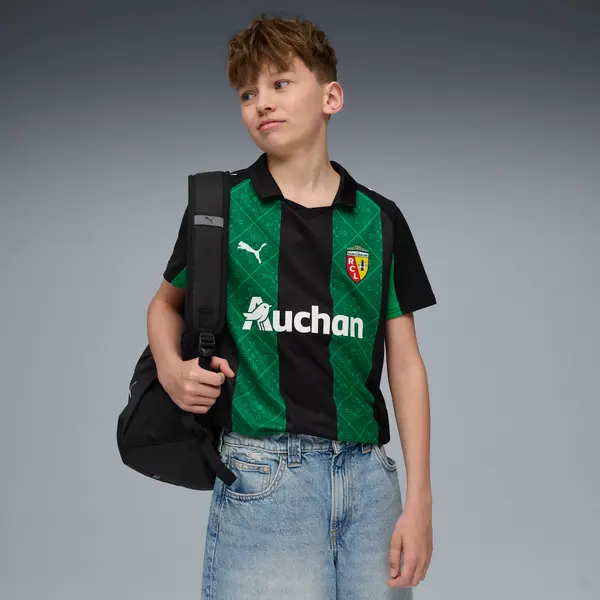 PUMA PUMA RC Lens 25/26 Away Jersey Youth, Clothing, Black/Jade Green, 15-16Y