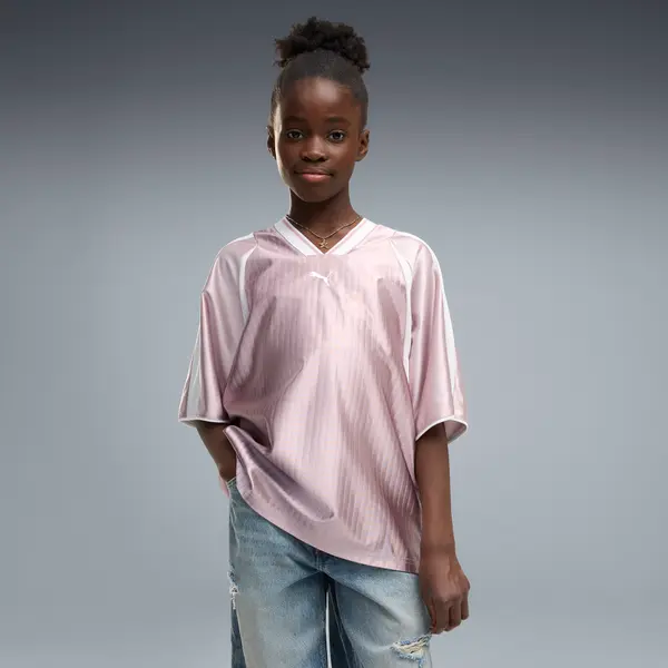 PUMA PUMA Relaxed Football Jersey Youth, Kids, Misty Pink, 15-16Y