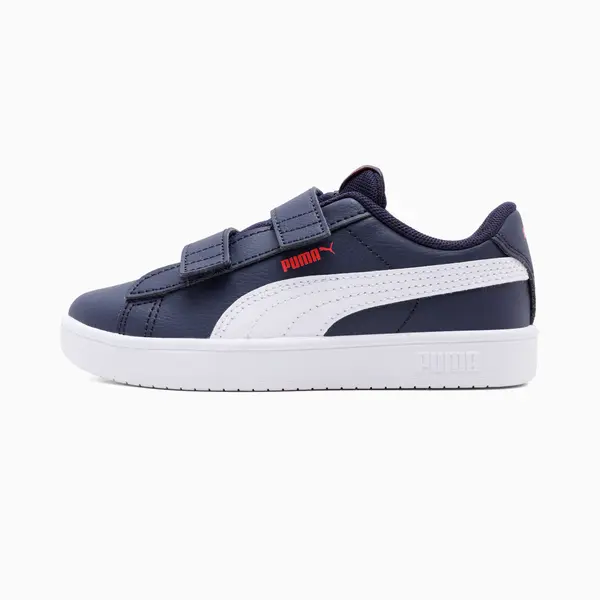 PUMA PUMA Rickie Classic Kids' Sneakers, Shoes, Navy/White/Red, 27.5