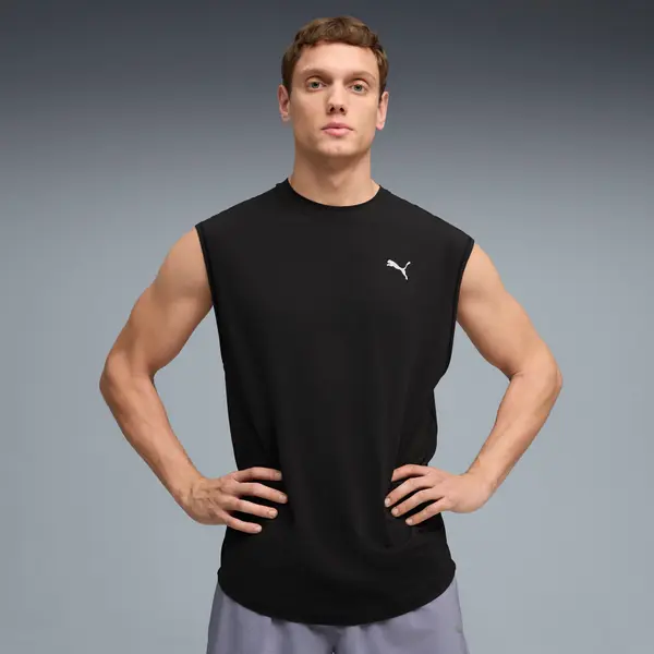 PUMA PUMA Run coolCELL Sleeveless Singlet Men, Clothing, Black, S