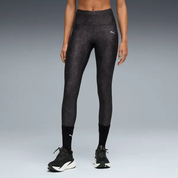 PUMA PUMA Run Velocity Printed Tights Women, Clothing, Black, S