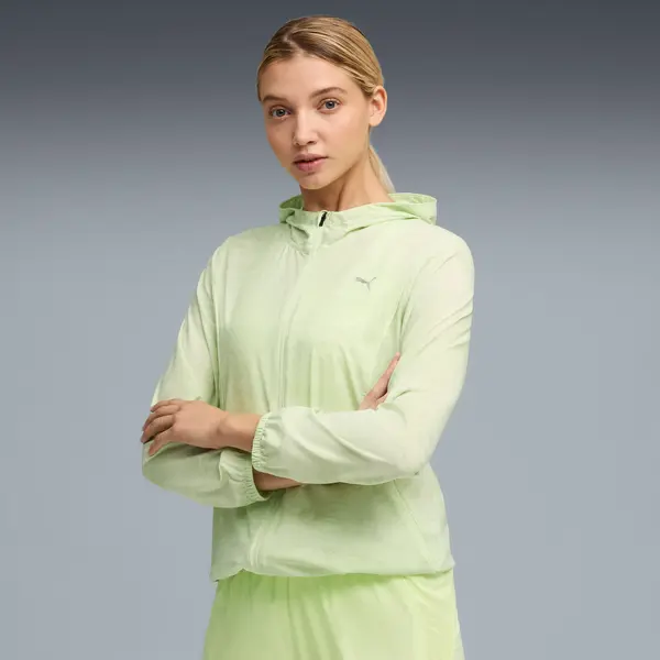PUMA PUMA Run Velocity Printed Woven Jacket Women, Clothing, Apple Spritz, S