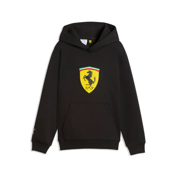 PUMA PUMA Scuderia Ferrari Coloured Shield Fleece Hoodie Youth, Age, Black, 15-16Y