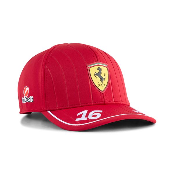 PUMA Puma Scuderia Ferrari Leclerc Baseball Cap, Red, Accessories