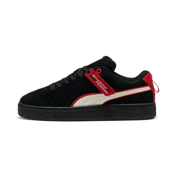 PUMA Puma Scuderia Ferrari Race Suede XL Hero Sneakers, Black, Size 40.5, Shoes