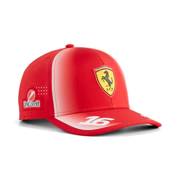 PUMA PUMA Scuderia Ferrari Replica Leclerc Baseball Cap Youth, Ferrari, Red, YOUTH