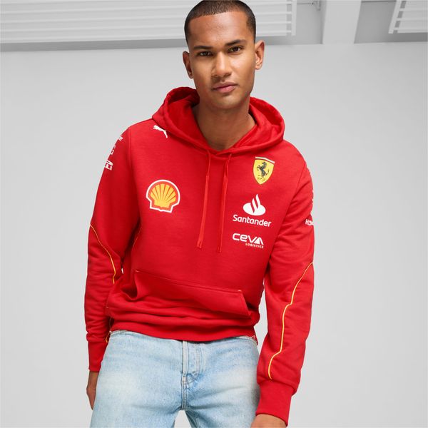 PUMA PUMA Scuderia Ferrari Team Men's Hoodie, Burnt Red