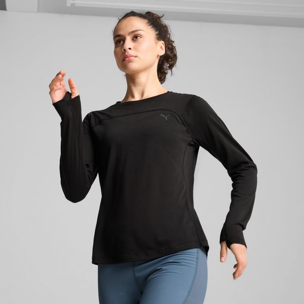 PUMA PUMA Seasons Tech Wool Long Sleeve T-Shirt Women, Black