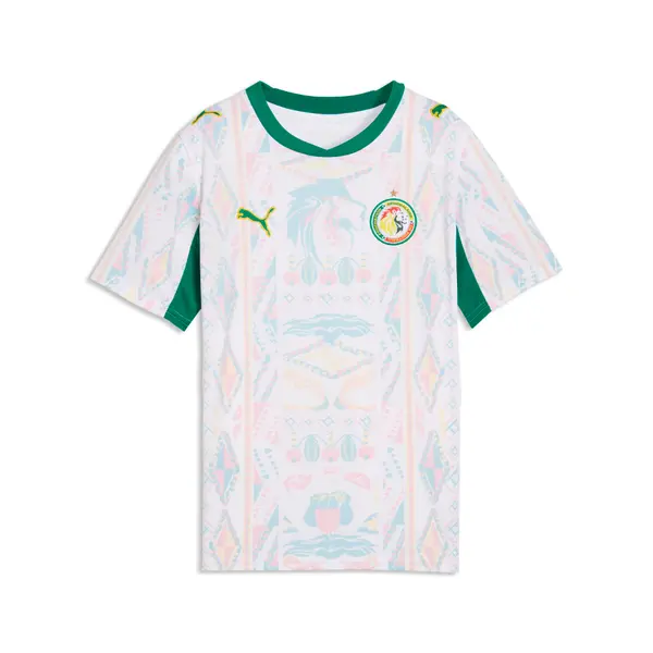 PUMA PUMA Senegal 2026 Home Jersey Youth, Performance, White/Wild Green, 15-16Y