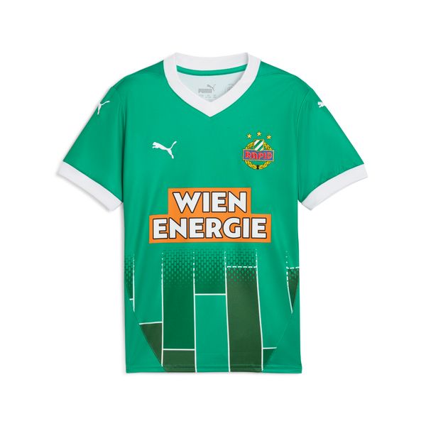 PUMA Puma SK Rapid Wien Home Jersey Youth, Green, Size 9-10Y, Clothing