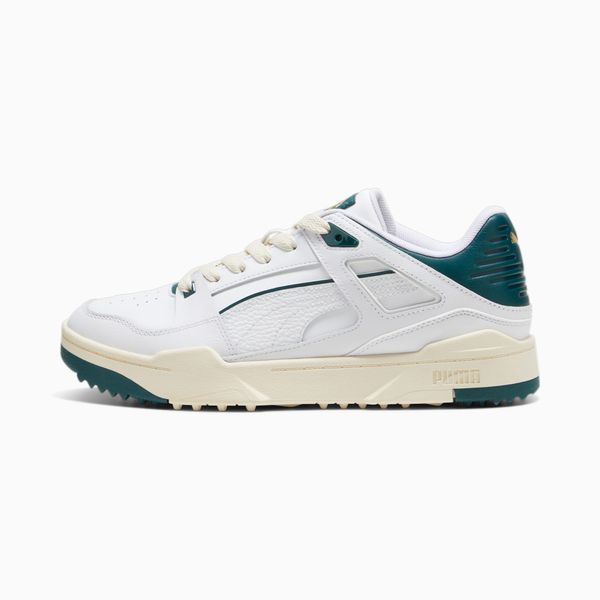PUMA PUMA Slipstream G Golf Shoes, White/Varsity Green