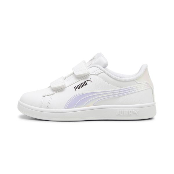 PUMA Puma Smash 3.0 Holo 2.0 Sneakers Kids, White, Size 35, Shoes