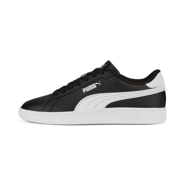 PUMA Puma Smash 3.0 Leather Sneakers Youth, Black, Size 37, Shoes