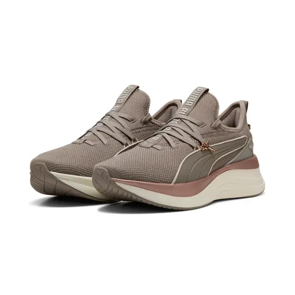 PUMA PUMA SOFTRIDE Sabrina Bow Sneakers Women, Sports, Mouse Gray/Warm White/Alpine Snow, 35.5