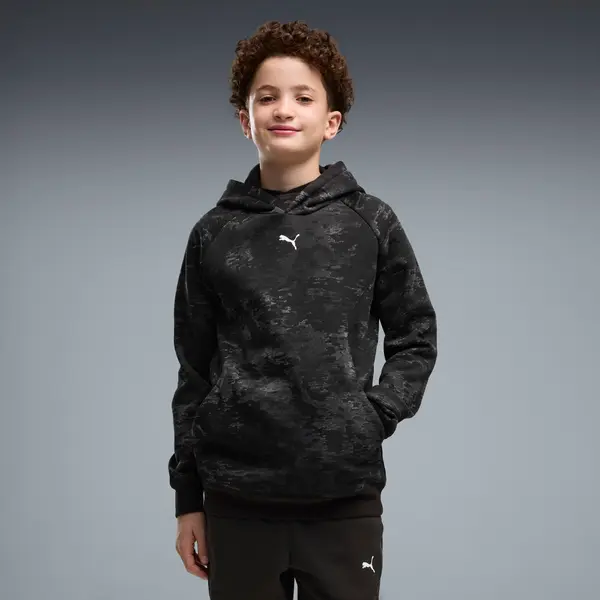 PUMA PUMA Sport Camo Fleece Hoodie Youth, Clothing, Black, 15-16Y