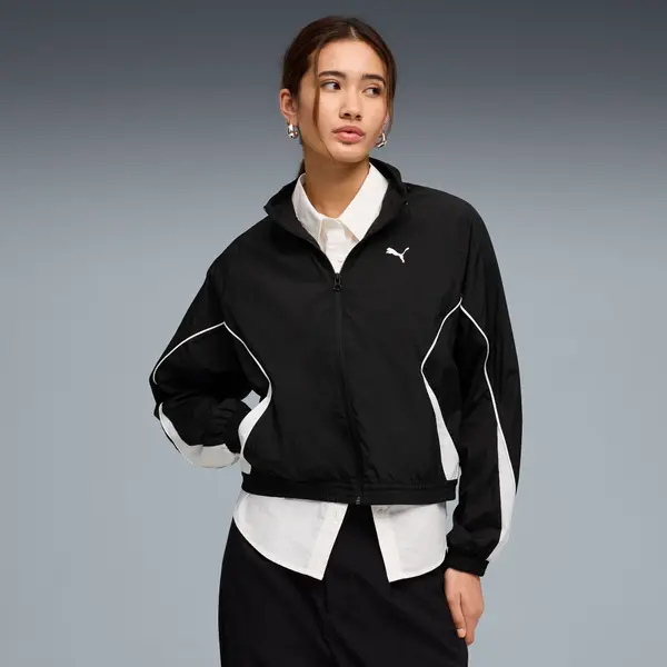 PUMA PUMA Sport Relaxed Full-Zip Jacket Women, Clothing, Black, S