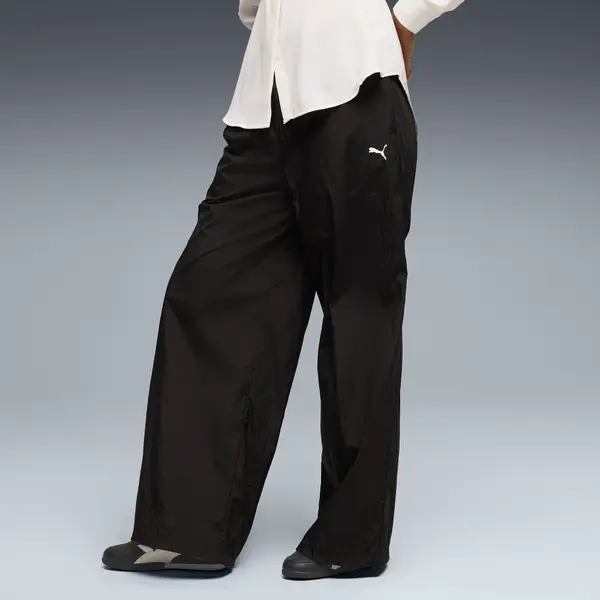 PUMA PUMA Sport Relaxed Woven Pants Women, Clothing, Black, S