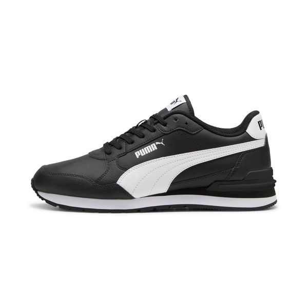 PUMA Puma ST Runner v4 Leather Sneakers Unisex, Black, Size 44, Shoes