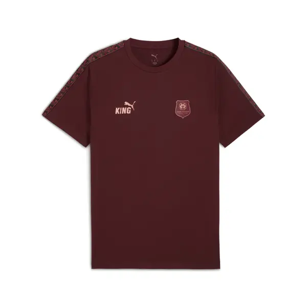 PUMA PUMA Stade Rennais FC KING Tee Men, Sport, Aubergine/Dark Crimson, S
