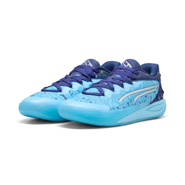PUMA PUMA Stewie 4 Most Wanted Basketball Shoes Women, Women, Dark Indigo/Silver/Vibrant Blue, 35.5