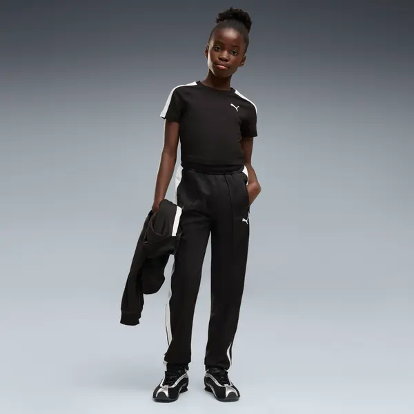 PUMA PUMA T7 ALWAYS ON Slim Track Pants Youth, Clothing, Black, 7-8Y