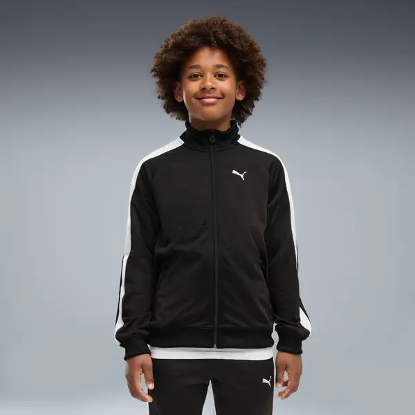 PUMA PUMA T7 ALWAYS ON Track Jacket Youth, Clothing, Black, 7-8Y