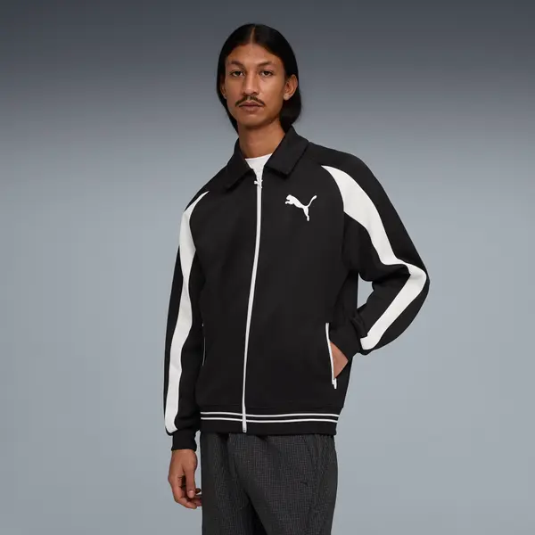 PUMA PUMA T7 Big Cat Track Jacket Men, Clothing, Black, S