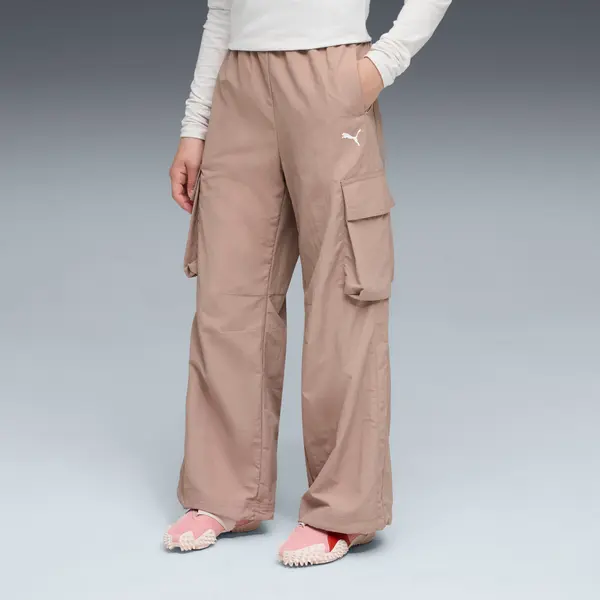 PUMA PUMA T7 Relaxed Cargo Pants Youth, Clothing, Sandstone, 15-16Y