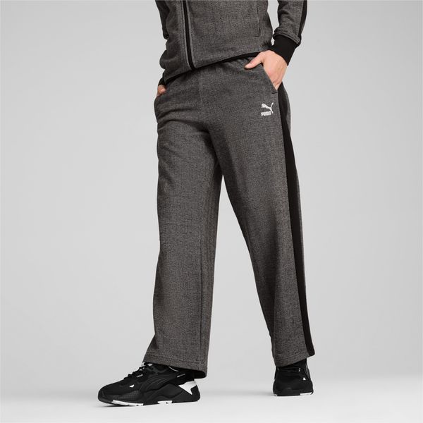 PUMA PUMA T7 Relaxed Track Pants Men, Black/Alpine Snow