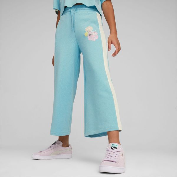 PUMA PUMA T7 Snflr Girls' 7/8 Sweatpants, Turquoise Surf