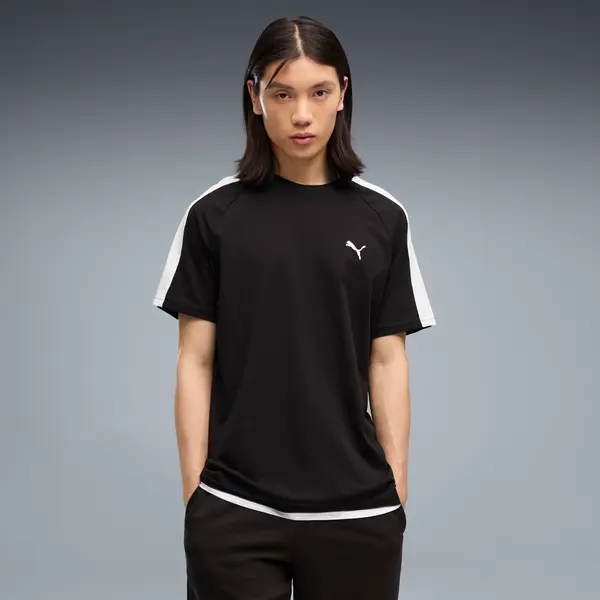 PUMA PUMA T7 Tee Men, Clothing, Black, L
