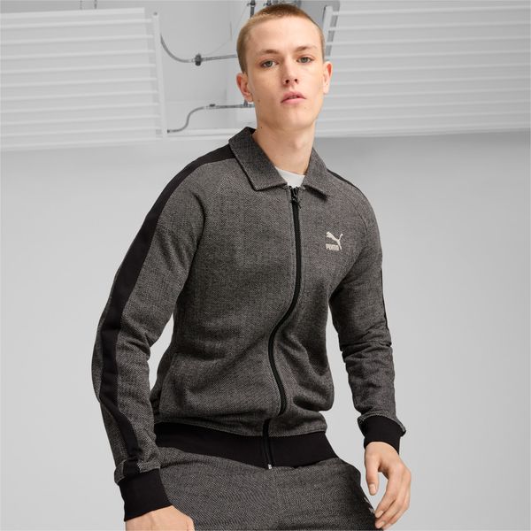 PUMA PUMA T7 Track Jacket Men, Black/Alpine Snow