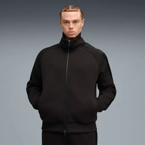 PUMA PUMA T7 Track Jacket Men, Clothing, Black, S