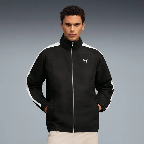 PUMA PUMA T7 Woven Track Jacket Men, Clothing, Black, S