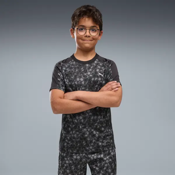 PUMA PUMA Train All Day Essentials Printed Tee Youth, Clothing, Black, 15-16Y
