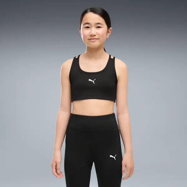 PUMA PUMA Train All Day Sports Bra Youth, Kids, Black, 15-16Y