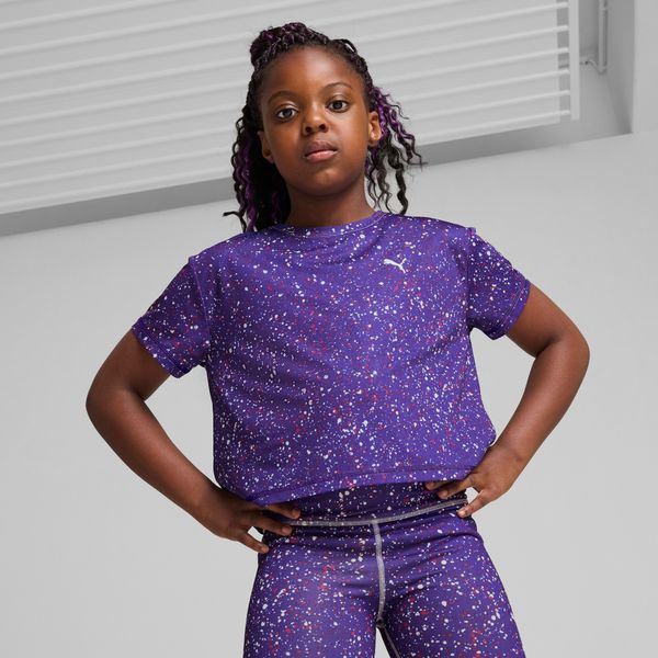 PUMA Puma TRAIN FAVORITE Short Sleeve Youth T-Shirt, Blue, Size 13-14Y, Kids